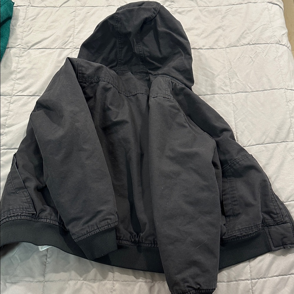 Old Navy Black and Tan Plaid Jacket - Picture 3 of 4